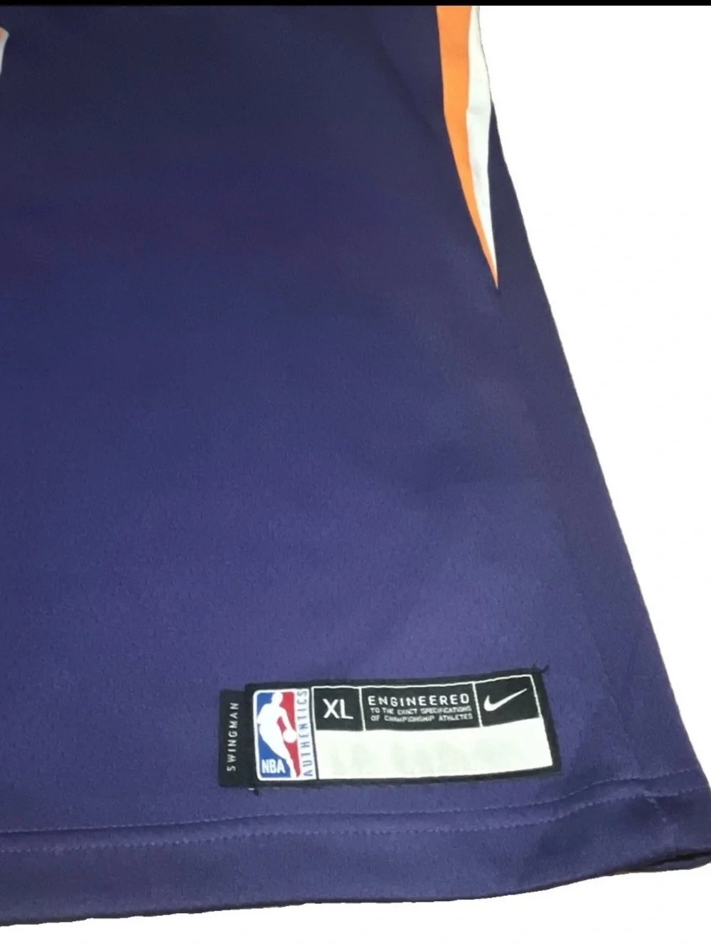 Nike Purple and Orange Phoenix Basketball Jersey #3